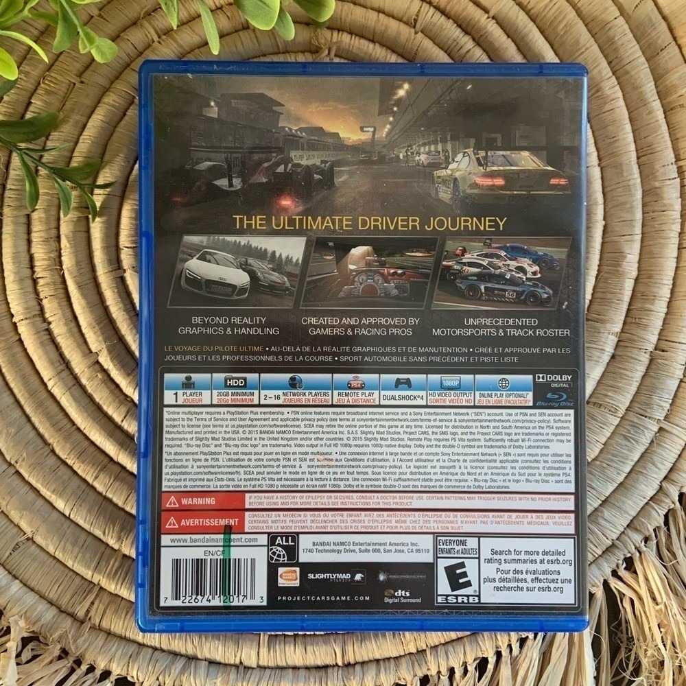 PLAYSTATION PS4 Project Cars E For Everyone Video Game - Picture 2 of 4